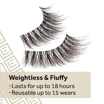 Eylure Luxe Cashmere No. 8 False Lashes - Natural Elegance