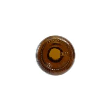 GlassBottleOutlet (Pack of 24) 2 oz. Amber Boston Round with Black Cone Cap