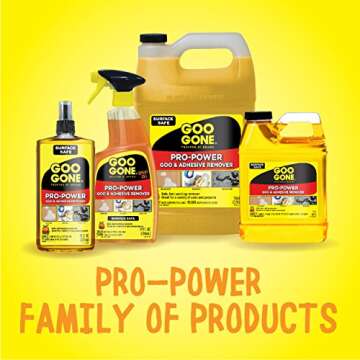 Goo Gone Pro-Power Spray Gel - 24 Ounce - Surface Safe, Great Cleaner, No Harsh Odors, Removes Stickers, Can Be Used On Tools
