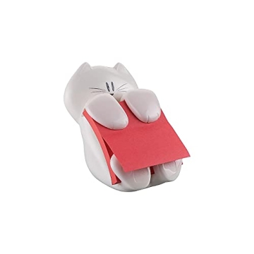 Adorable Cat Post-it Note Dispenser for Organized Workspaces