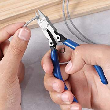 IGAN-330 Flush Cutters, Precision Wire Cutter, Flush Pliers, Wire Snips, Electrical Cutters, Sprue, Side & Small Wire Nippers, Diagonal Cut Snips, Ideal for Electronics & Precision Cutting Needs