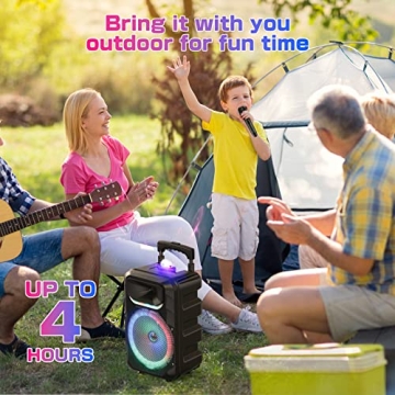 2025 Karaoke Machine with Wireless Mics & Subwoofer