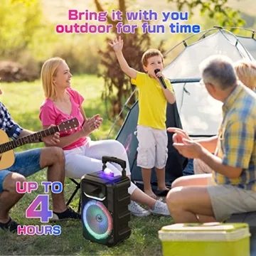 2025 Karaoke Machine with Wireless Mics & Subwoofer