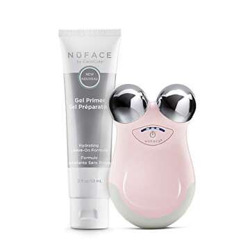 NuFACE Mini Petite Facial Toning Device, Wanderlust Collection + Hydrating Leave-On Gel, Handheld Skin Care Device to Lift Contour Tone Skin + Reduce Look of Wrinkles, FDA-Cleared At-Home System