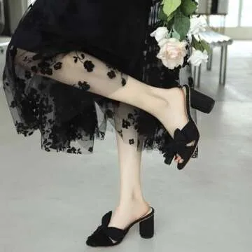 Elegant MICIFA Bow Heeled Sandals - Perfect for Weddings and More