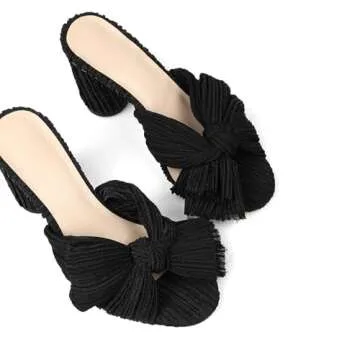 Stylish MICIFA Bow Heeled Sandals for Weddings and Events