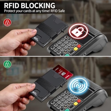 Lightweight Slim Aluminum Wallet with RFID Protection