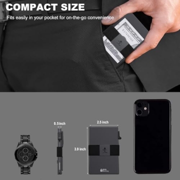 Lightweight Slim Aluminum Wallet with RFID Protection