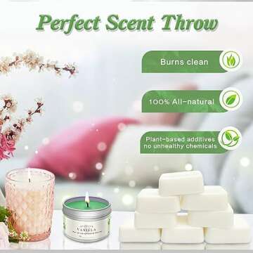 Candle Making Kit for Adults, Candle Making Supplies, Soy Wax Candle Making Kit for Making Soy Candle,Soy Wax for Candle Making,Candle Soy Wax Kit Including Candle Wax Dyes,Candle Wicks,Wick Stickers