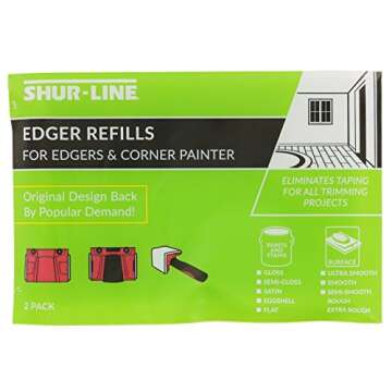 Shur-Line 2006561 Paint Edger Pro with Two Pack of 2001044 Painter’s Pad Refills