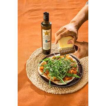 Sola Stella Extra Virgin Olive Oil - Cold Pressed Gourmet EVOO Olive Oil - Uniquely Smooth & Buttery - Perfect for Cooking Baking & Finishing - Award Winning & Made in Texas (16.9 oz, 2 Pack)
