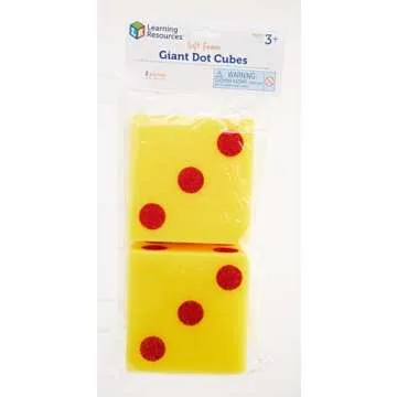 Giant Soft Cubes Dot for Safe Indoor Fun 2-Pack