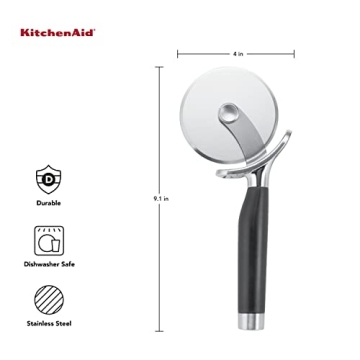 KitchenAid Stainless Steel Pizza Cutter with Finger Guard