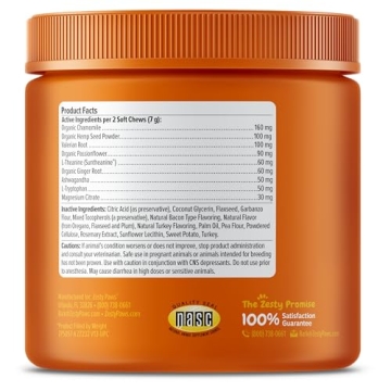 Zesty Paws Calming Chews for Relaxation & Stress Relief