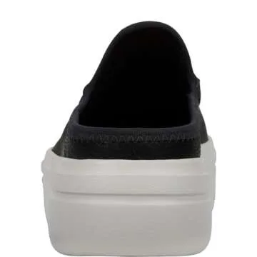 Hey Dude Women's Austin Lift Leather Black Size 6 | Women's Shoes | Women Slip-on Loafers | Comfortable & Light-Weight