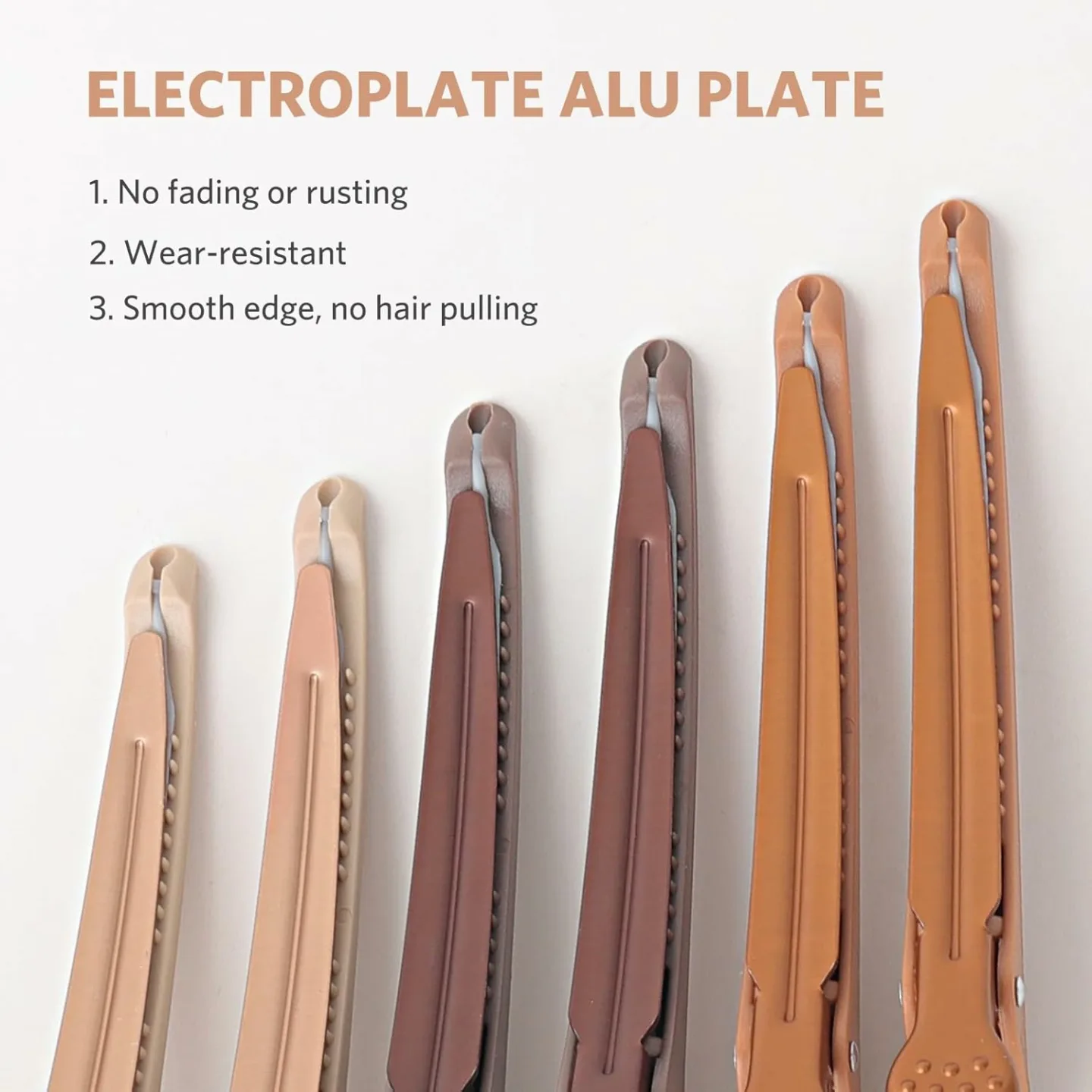 Non-Slip Hair Clips for Styling and Sectioning