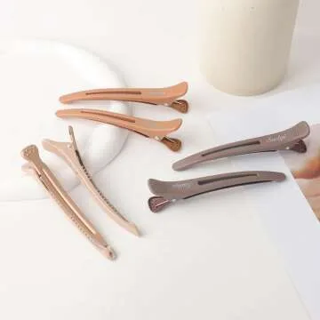 Non-Slip Hair Clips for Styling and Sectioning