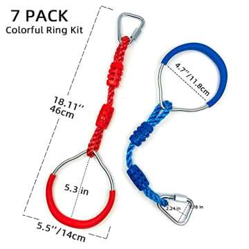 Colorful Ninja Rings Kit for Kids and Adults Fun
