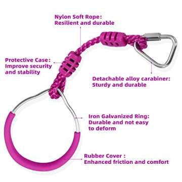 Colorful Ninja Rings Kit for Kids and Adults Fun