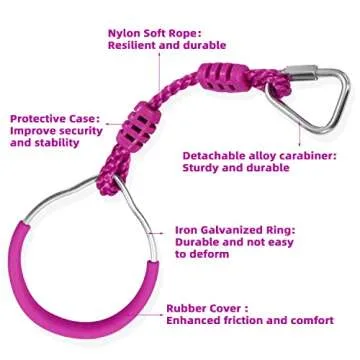 Colorful Ninja Rings Kit for Kids and Adults Fun