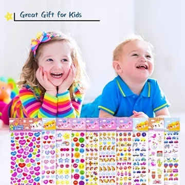 MoCeYa 3D Puffy Stickers for Kids - 1200+ Variety Pack
