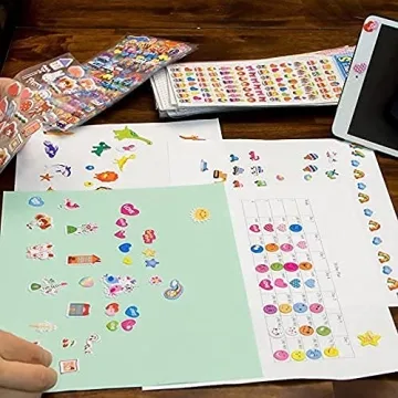 MoCeYa 3D Puffy Stickers for Kids - 1200+ Variety Pack