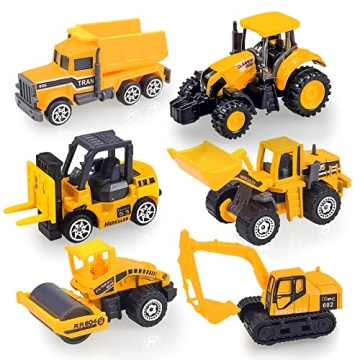 Mini Model Construction Vehicle Toy Set for Kids
