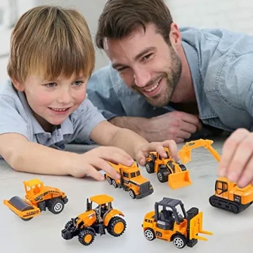 Mini Model Construction Vehicle Toy Set for Kids