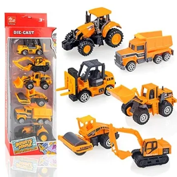 Mini Model Construction Vehicle Toy Set for Kids