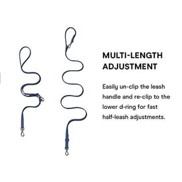 Durable Adjustable Leash & Poop Bag Carrier Set