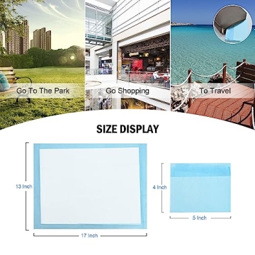 Rocinha 100 Pack Disposable Baby Changing Pads - Waterproof & Portable