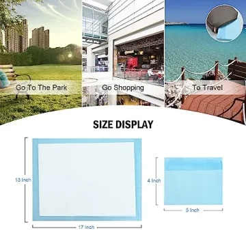 Rocinha 100 Pack Disposable Baby Changing Pads - Waterproof & Portable