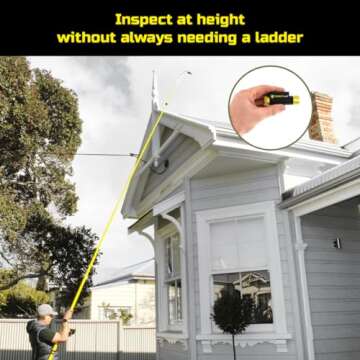 Ferret Plus Wireless Inspection Camera and Cable Pulling Tool - Now with Built-in On-Board Memory at 1080p and Non-Contact Voltage Detector
