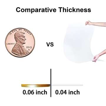 Clear 12x12” PET Sheets - Perfect for Crafting Projects