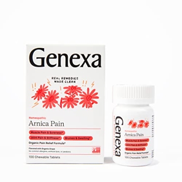 Genexa Arnica Tablets for Pain Relief Formula | Alleviate Muscle & Joint Pain, Soreness, & Stiffness...