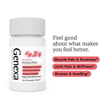 Genexa Arnica Pain Relief Tablets | Natural Homeopathic Remedy