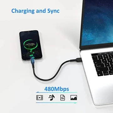 Short USB C Charging Cables for Fast Charging, 5 Pack