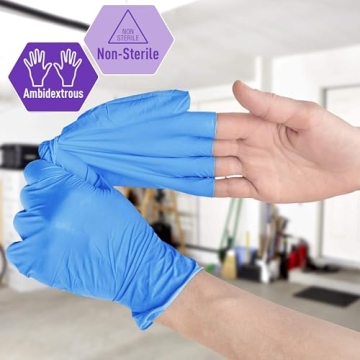 Durable & Protective Nitrile-Vinyl Exam Gloves - 100 Count