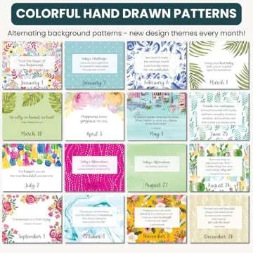 bloom daily planners Undated Perpetual Desk Easel/Inspirational Standing Flip Calendar - (5.25" x 5.5") (The Best is Yet to Come)