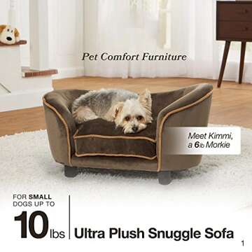 Enchanted Home Pet Ultra Plush Snuggle Pet Bed in Dark Grey