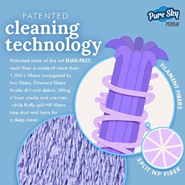 Pure-Sky Glass Cleaning Cloth Glove for Streak-Free Shine