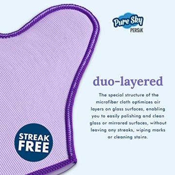 Pure-Sky Glass Cleaning Cloth Glove for Streak-Free Shine