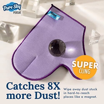 Pure-Sky Glass Cleaning Cloth Glove for Streak-Free Shine
