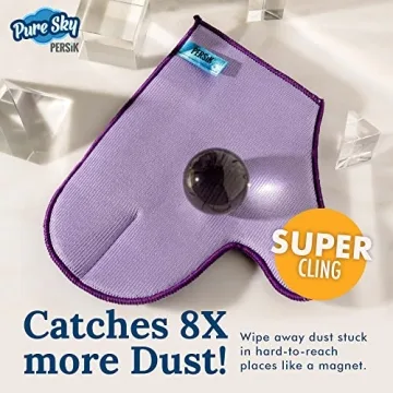 Pure-Sky Glass Cleaning Cloth Glove for Streak-Free Shine