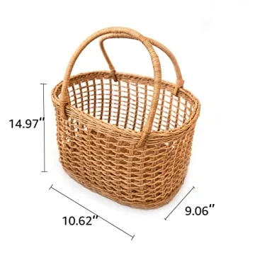 LiLaCraft Rattan Wicker Baskets - Perfect for Gifts or Storage