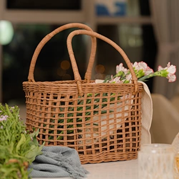 LiLaCraft Rattan Wicker Baskets - Perfect for Gifts or Storage
