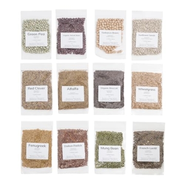 Sprout House Organic Sprouting Seeds - 12 Varieties Sample Pack