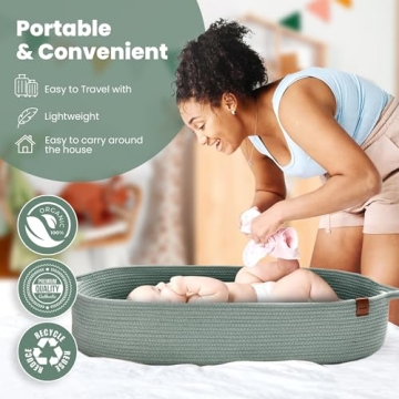 PeraBella Baby Changing Basket for Stylish Parents