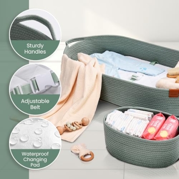 PeraBella Baby Changing Basket for Stylish Parents