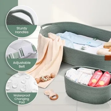 PeraBella Baby Changing Basket for Stylish Parents